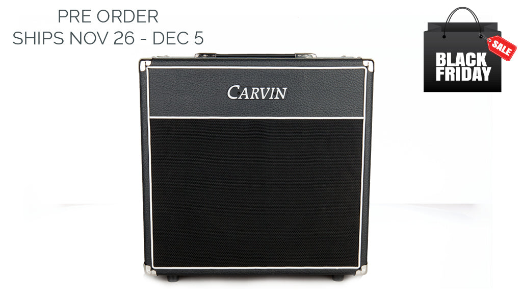 carvin v112e 100w guitar extension cabinet 8-ohms with eminence speaker