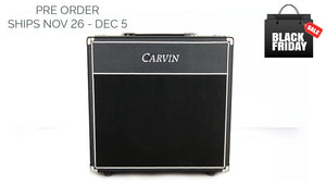 carvin v112e 100w guitar extension cabinet 8-ohms with eminence speaker