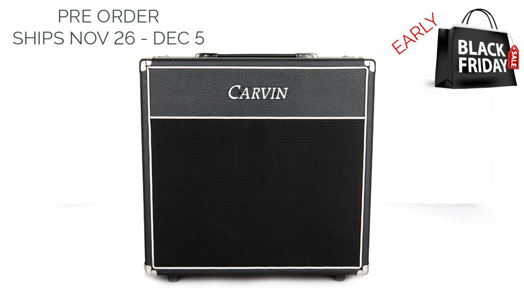 carvin v112e 100w guitar extension cabinet 8-ohms with eminence speaker