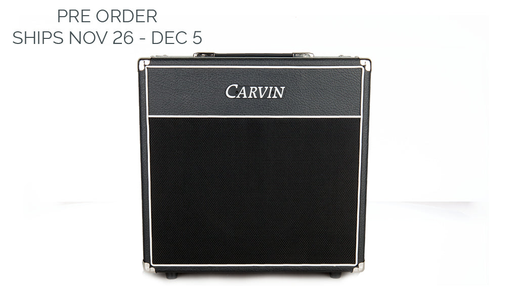 carvin v112e 100w guitar extension cabinet 8-ohms with eminence speaker