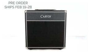 carvin v112e 100w guitar extension cabinet 8-ohms with eminence speaker