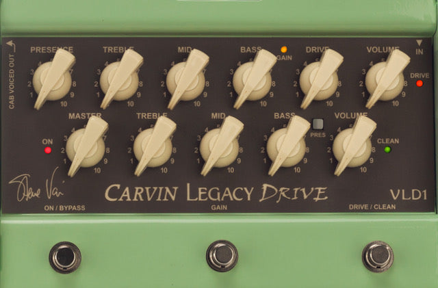 carvin steve vai legacy drive all tube guitar preamp pedal