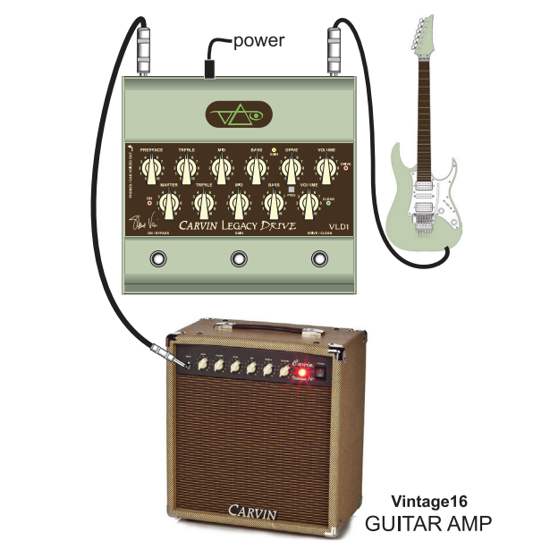 VLD1 into guitar amp