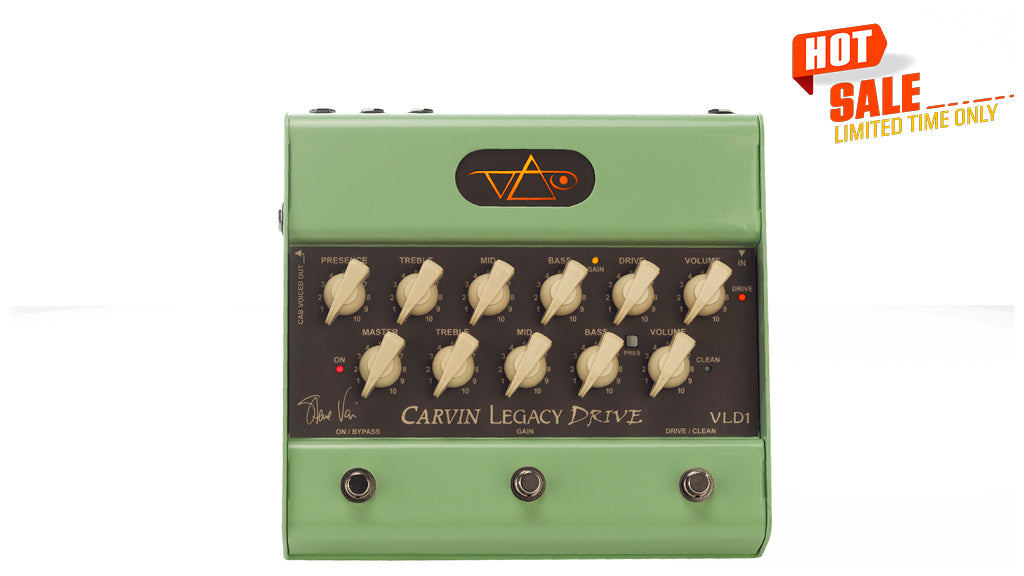 guitar drive pedal Carvin Amplifiers Vld1 Steve Vai Legacy Drive Tube Preamp Guitar Pedal