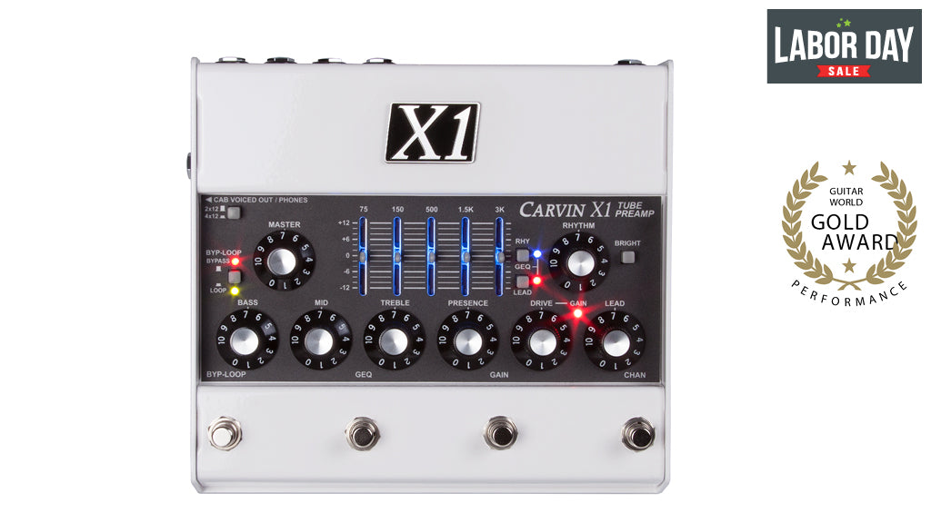 carvin x1 all tube guitar preamp pedal