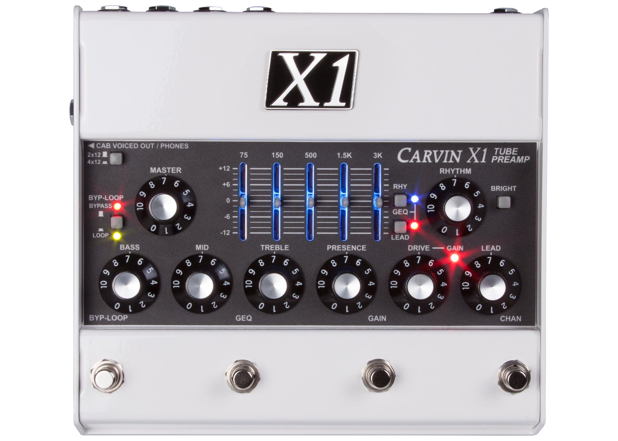 best tube preamp pedal Carvin X1 Tube Guitar Preamp Pedal