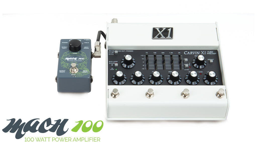 guitar power amp pedal MACH100 100W Stereo Guitar Pedal Amplifier
