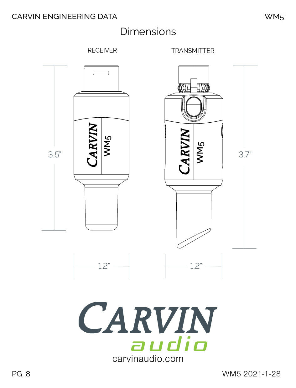 Carvin WM5 Wireless Microphone System