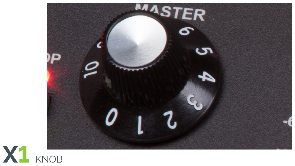 Carvin X1 and X100B Replacement Numbered Knob 