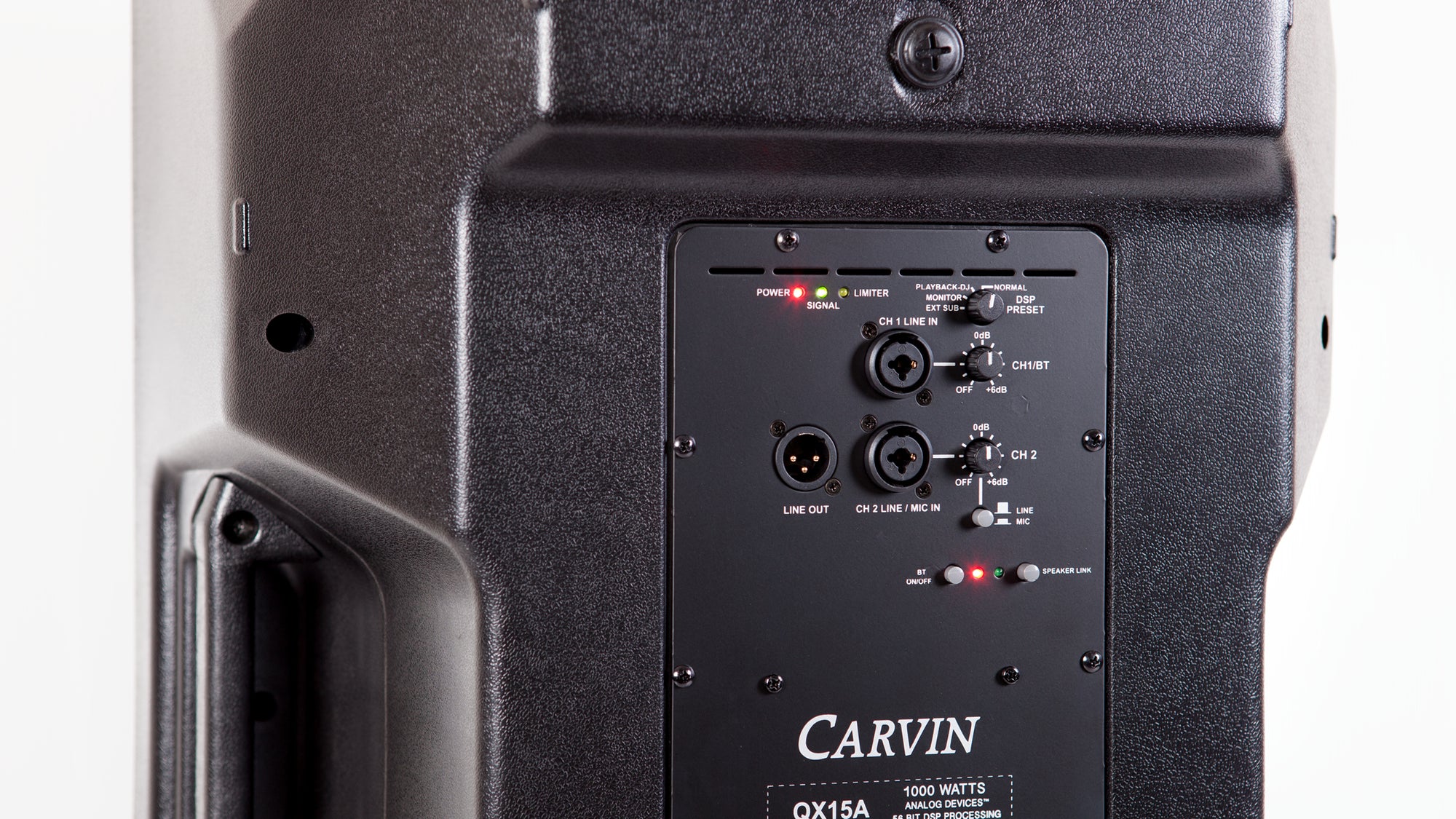 CARVIN QX15A 1000 WATT ACTIVE 15-INCH LOUDSPEAKER WITH DSP PROCESSING