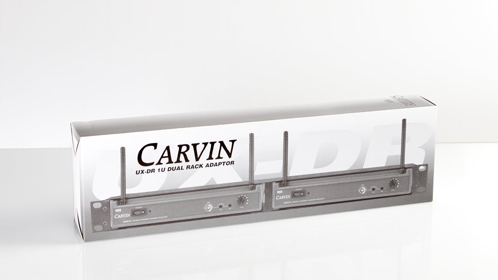 Carvin UX-DR rack mount kit for UX1200R wireless microphone and body pack  packaging