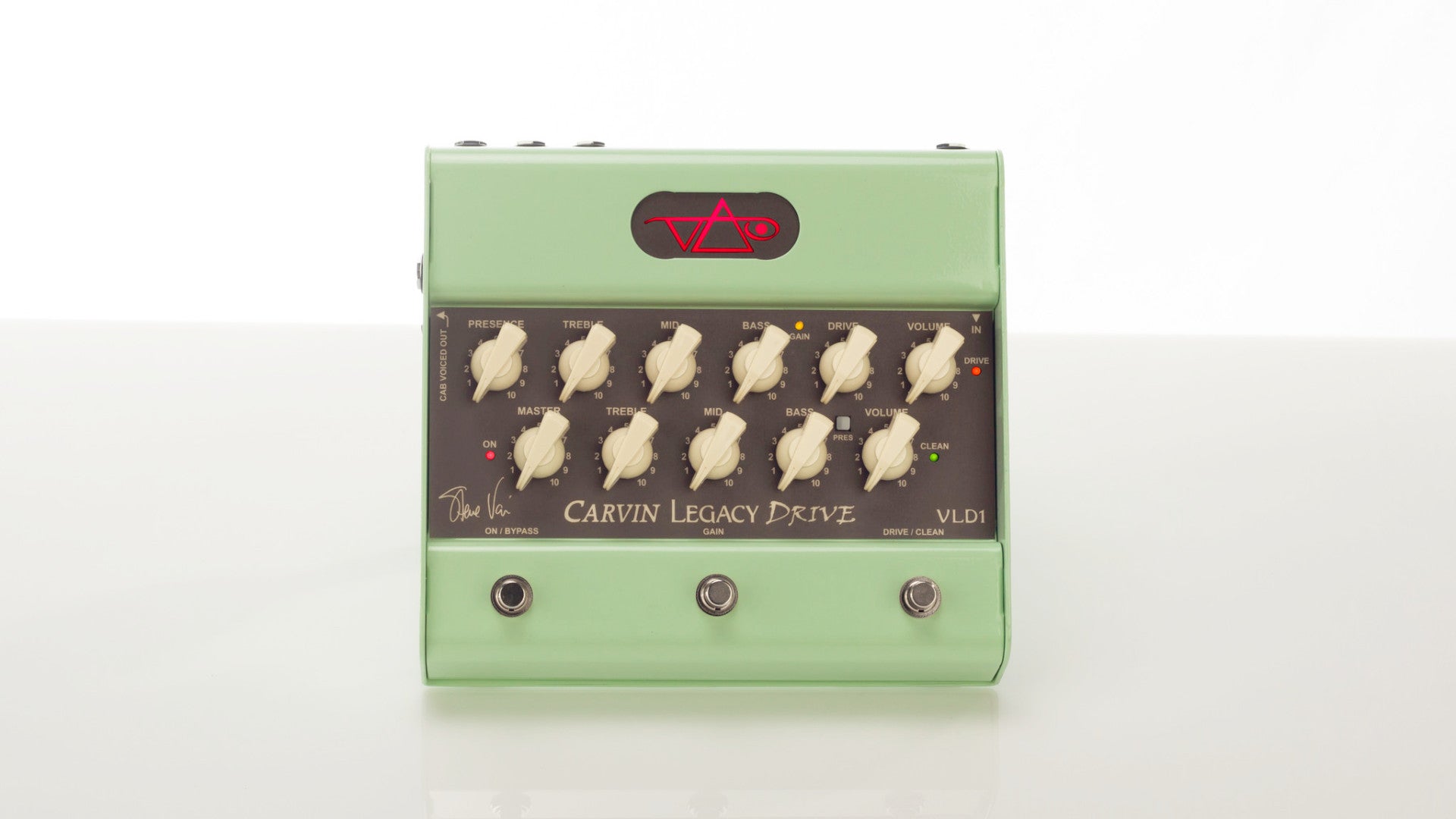clean preamp pedal guitar Carvin Amplifiers Vld1 Steve Vai Legacy Drive Tube Preamp Guitar Pedal