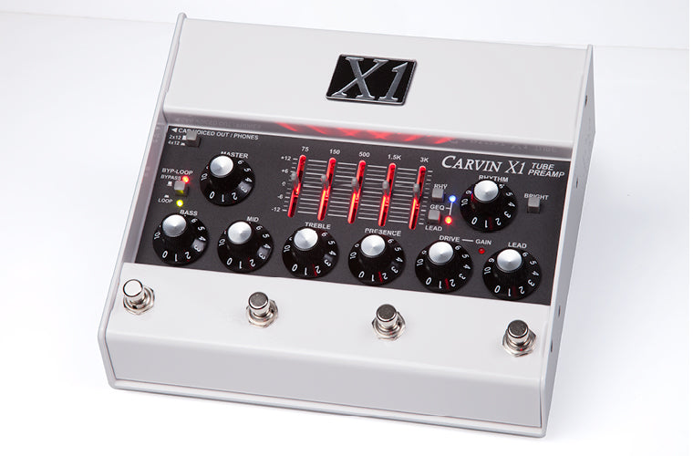 analog guitar preamp pedal Carvin X1 Tube Guitar Preamp Pedal